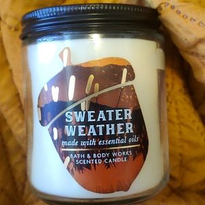 Unburned Bath & Body Works Sweater Weather Candle